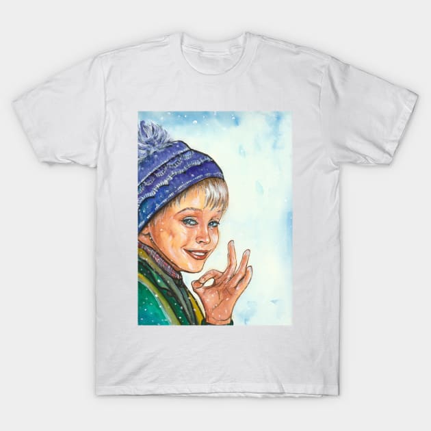 Macaulay Culkin T-Shirt by Svetlana Pelin